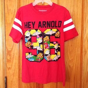 Hey Arnold Nickelodeon jersey style tee